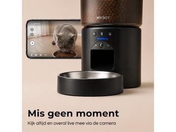 MYBOT P4 - Automatische Voerbak - App-bediening en Camera -, Verzenden, Zo goed als nieuw