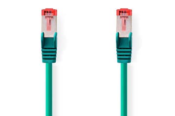 Nedis Netwerkkabel S/FTP CAT6 kabel - 2 meter (Groen), Ophalen of Verzenden, Nieuw