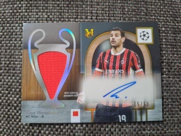 2023-24 Topps Museum Theo Hernandez Auto Patch /50 AC Milan, Nieuw