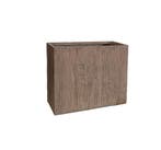 Plantenbak Fiberclay 60x30x50 cm Houtstructuur, Verzenden, Nieuw