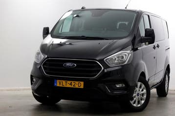 Ford Transit Custom 2.0 TDCI 130pk L1H1 Automaat D.C. Limite, Automaat, Gebruikt, Euro 6, Zwart