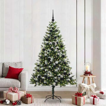 vidaXL Kunstmatige Scharnierende Kerstboom met Bedekte, Diversen, Kerst, Verzenden, Nieuw