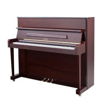Petrof P 118 P1 PM messing piano, Nieuw, Bruin, Piano