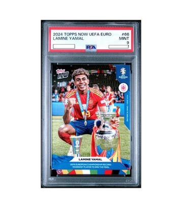 2024 Topps Now - UEFA Euro - Lamine yamal #66 Graded card -, Nieuw