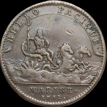 Frankrijk. Louis XIV (1643-1715). Jeton Bello Pacique 1712, Postzegels en Munten