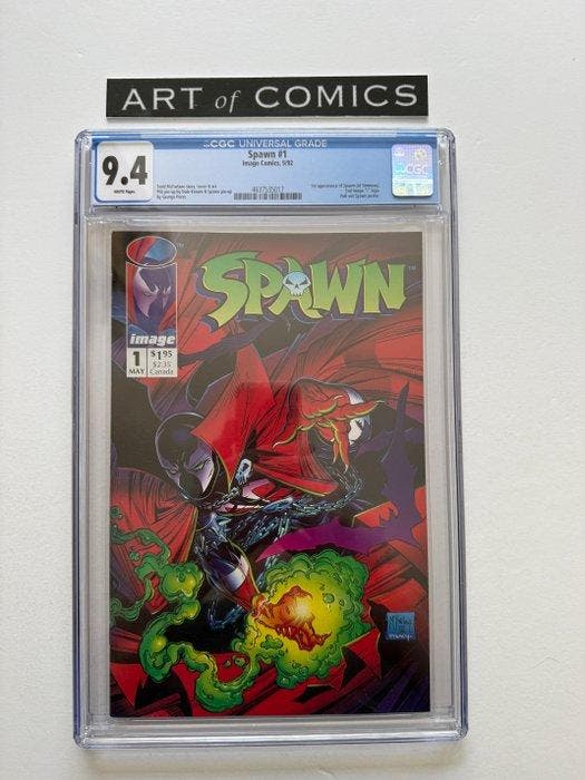 Spawn #1 - CGC 9.4 - 1st appearance of Spawn - Pull out, Boeken, Strips | Comics