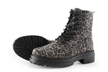 Shoecolate Veterboots in maat 39 Grijs, Shoecolate, Verzenden, Overige typen, Zo goed als nieuw