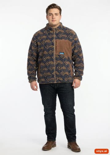 KAVU Fleecejassen Heren maat L Blauw Vintage, Ophalen of Verzenden, Nieuw, KAVU