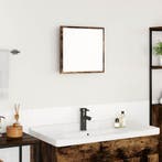 vidaXL LED Badkamer Spiegel met spiegel Gerookt eiken 40 x, Verzenden, Nieuw