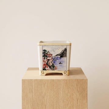 Kuroiwa Haruki – Keramische Bonsai-pot Handgeschilderd -