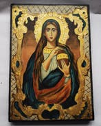Icoon - Russische handgeschilderde icoon van Maria Magdalena