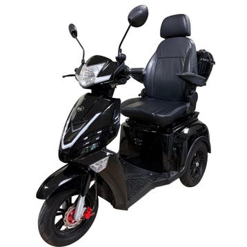 Gebruikte IVA Z1000 Scootmobiel 2021 Zwart | Inclusief koffe, Ophalen of Verzenden, Gebruikt