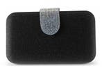 Bata Clutch Zwart, Sieraden, Tassen en Uiterlijk, Tassen | Damestassen, Verzenden, Zo goed als nieuw, Zwart
