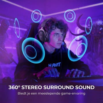 Gaming Headset met Microfoon – Bedraad – PS5 PS4 Xbox PC –, Ophalen of Verzenden, Zo goed als nieuw