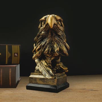 Gouden Adelaarskop Ornament - Luxe Hars Ambacht voor Huisdec, Verzenden, Nieuw