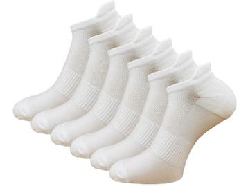 6 paar Compressie Hardloop Sneakersokken - Off-white, Verzenden, Nieuw