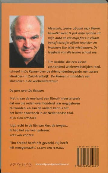 De renner 9789044605693 Tim Krabbe, Verzenden, Gelezen, Tim Krabbe