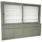 Buffetkast Wijchen Engels groen 260cm, Ophalen of Verzenden, Nieuw