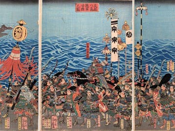 Yoshifuji (1828–1889) – Yoshitsune en zijn troepen keren