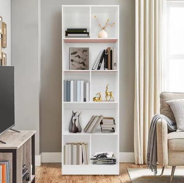Staande Boekenkast 5 Lagen – Moderne Opbergkast en Rek, Verzenden, Nieuw