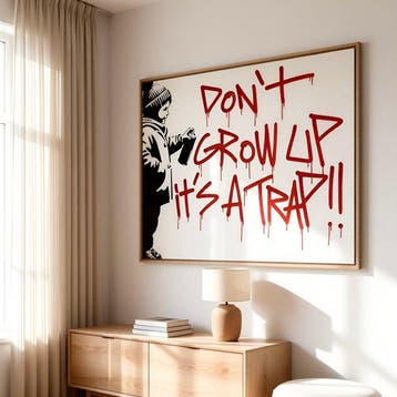 STRINK - DON’T GROW UP - 60 x 80 cm