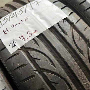 2 x Hankook Ventus 215-45-17 Zomerbanden 7,5mm, 17 inch, Ophalen of Verzenden, Band(en), Personenwagen