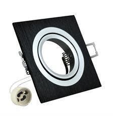 Inbouw spot GU10 - aluminium - vierkant armatuur, Ophalen of Verzenden, Nieuw