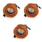 Bundel | 3x LED Inbouwspot | VARDA | 6W, Ophalen of Verzenden, Nieuw, Plafondspot of Wandspot, Led