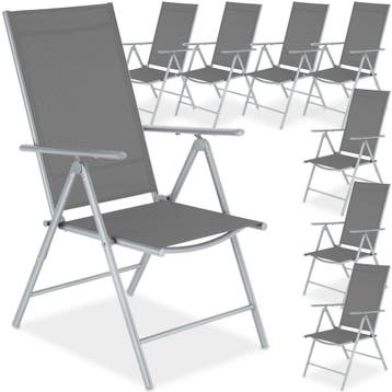 Opvouwbare tuinstoelen met verstelbare rugleuning, gaas, Verzenden, Nieuw