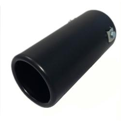 Zwart Uitlaatsierstuk Rond - passend 45-76 mm, Verzenden, Nieuw