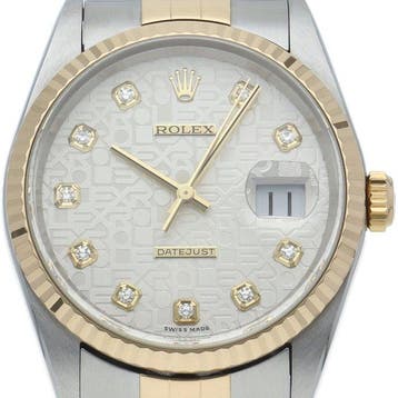 Rolex - Datejust Mens Watch 10P Diamond Computer Dial -, Nieuw
