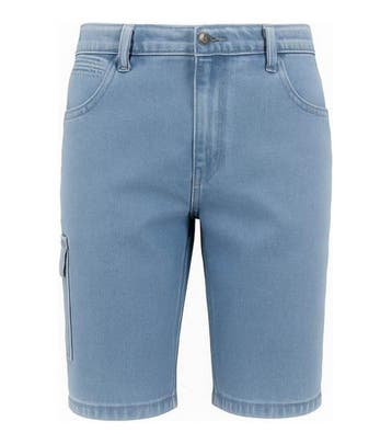 Dickies Korte broek in maat 28 Blauw, Dickies, Verzenden, Zo goed als nieuw, Blauw