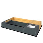 TRUUSK Houten Zandbak 150x90cm - Met Zitbank en Opslagruimte, Verzenden, Nieuw