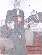 Mussert voelt zich onveilig op spotprent (lijst optie), Verzenden