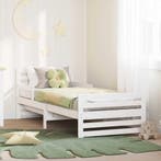 vidaXL Bedframe met hoofdeinde Wit 80 x 200 cm Bewerkt hout, Verzenden, Nieuw, Wit, Hout