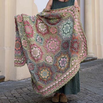 Fae Fleur Blanket Mal - Garden Fleur - Scheepjes Stone Was, Hobby en Vrije tijd, Breien en Haken, Ophalen of Verzenden, Nieuw