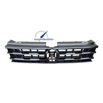 Grill Hoogglans Zwart Geschikt Voor Tiguan 2016-2021 R-Line, Auto-onderdelen, Carrosserie en Plaatwerk, Ophalen of Verzenden, Nieuw