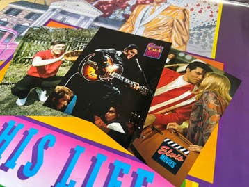 Elvis vintage promo poster - Cards of his life (Series 1), Ophalen of Verzenden, Nieuw, Poster, Artwork of Schilderij