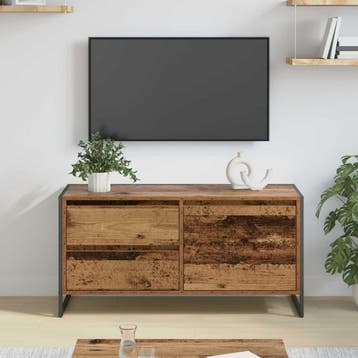 vidaXL TV-kast 100 x 36 x 49.5 cm Oud Hout Bewerkt hout, Minder dan 50 cm, Verzenden, Nieuw, Minder dan 100 cm