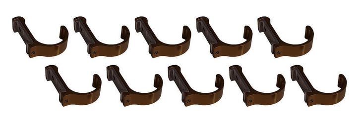 Set van 10 aluminium kledinghaken, kapstokken (gebogen, bro, Doe-het-zelf en Verbouw, Gereedschap | Handgereedschap, Nieuw, Ophalen of Verzenden