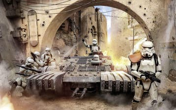 Star Wars Tanktrooper fotobehang, vliesbehang 400 x 250 cm, Verzenden, Nieuw, Wanddecoratie