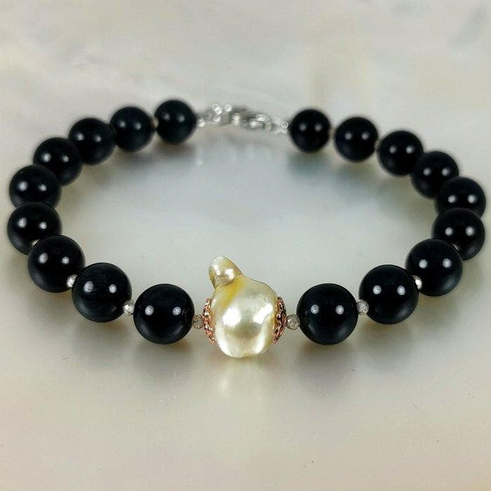Zonder minimumprijs - Armband Zilver Parel - Gemengde, Sieraden, Tassen en Uiterlijk, Armbanden