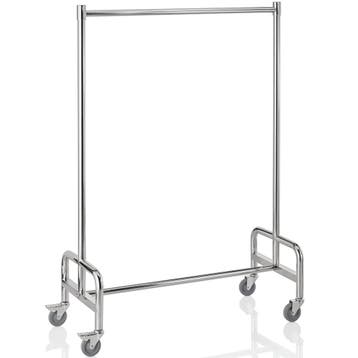 Garderoberek | RVS | Wielen (Geremd) | 1200x530x1700(h)mm, Verzenden, Nieuw in verpakking
