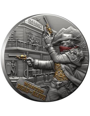 Liberia. 5 Dollars 2024 Liberia Bounty Hunter Ag