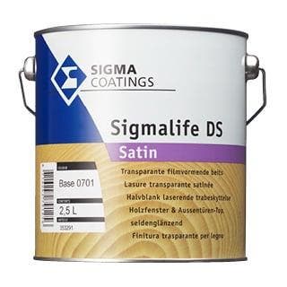 SIGMALIFE DS Satin - Kleurloos  - 2, 5 liter (HOUT - BEITS), Overige kleuren, 5 tot 10 liter, Nieuw, Beits