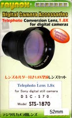 Raynox Digital Telephoto Lens 1.8x voor Sony DSC-S70 (Nieuw), Verzenden, Nieuw
