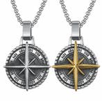Heren ketting met Egyptische Ankh hanger goud, zilver of zwa, Verzenden, Nieuw, Zilver, Overige materialen