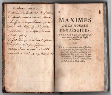Collectif - Maximes de la morale des Jésuites - 1761-1761, Antiek en Kunst, Antiek | Boeken en Bijbels