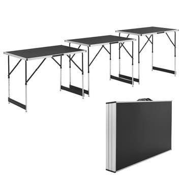 3 stuks Aluminium Vouwtafel / Klaptafel / Campingtafel - Mul, Tuin en Terras, Picknicktafels, Verzenden, Nieuw