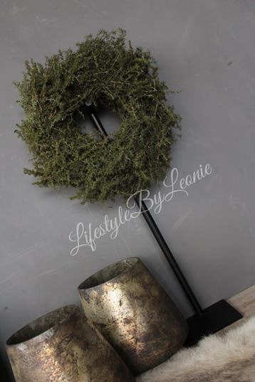 Groene Asparagus krans 30 cm, Huis en Inrichting, Woonaccessoires | Kransen, Ophalen of Verzenden, Nieuw